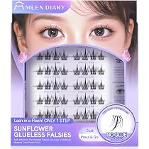 Amazon | つけまつげ のり不要 グルーなしつけまつげ グルー不要 つけ